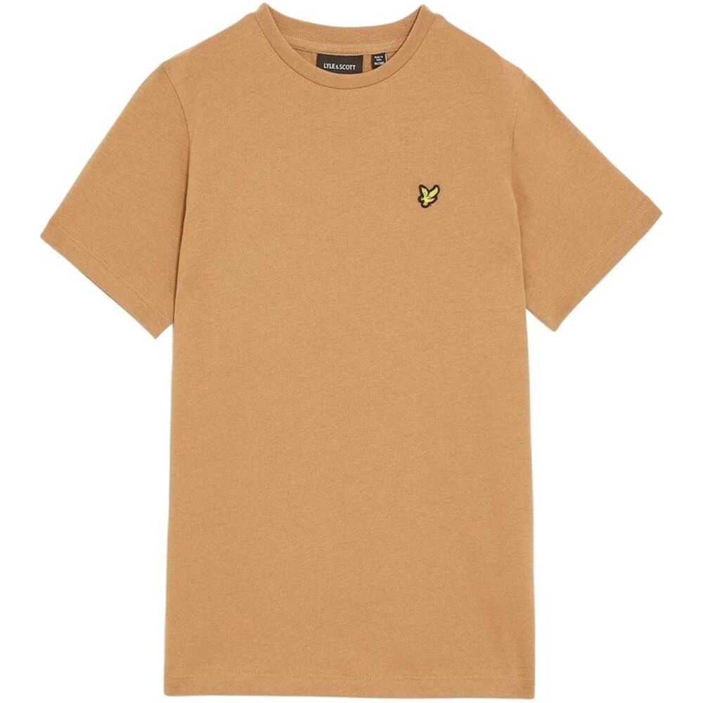 Lyle & Scott Childrens/Kids Embroidered Logo Regular T-Shirt / Tigers Eye